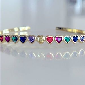 Stunning New Rainbow Love Bangle